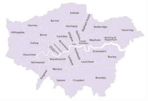 Greater London Authority map